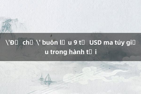 'Đế chế' buôn lậu 9 tỷ USD ma túy giấu trong hành tỏi