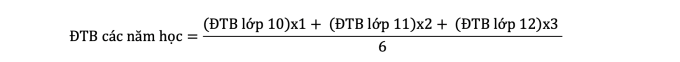 Công thức tính điểm xét tốt nghiệp THPT từ năm 2025 - 1